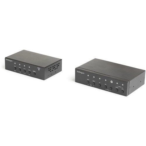 StarTech.com Video-Extender-Transmitter/Receiver - Verkabelt - TAA-konform - 4 Eingabegerät - 1 Ausgabegerät - 70 m Reichw