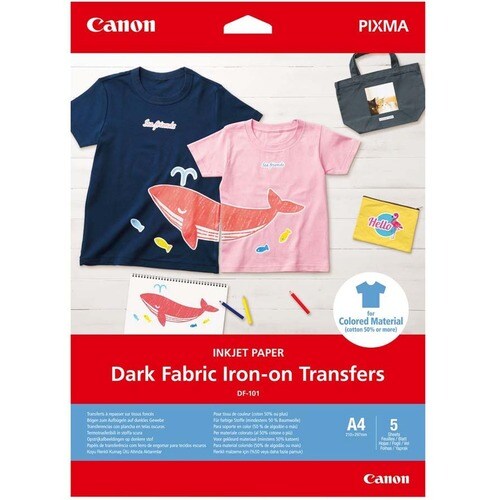 Canon Inkjet Iron-on Transfer Paper - A4 - 210 mm x 297 mm - 160 g/m² Grammage - 5 Sheet