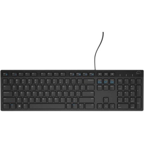 Dell KB216 Teclado - Cabo Conectividade - USB Interface - Inglês (EUA), Internacional - QWERTY Layout - Preto - Computador