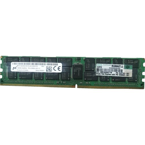 HPE 128GB DDR4 SDRAM Memory Module - For Server - 128 GB (1 x 128GB) - DDR4-2666/PC4-21300 DDR4 SDRAM - 2666 MHz - CL22 - 