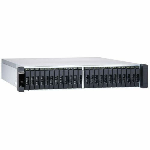 QNAP Enterprise ZFS NAS ES2486DC-2142IT-128G 24 x Total Bays SAN/NAS Storage System - 4 GB Flash Memory Capacity Xeon D-21