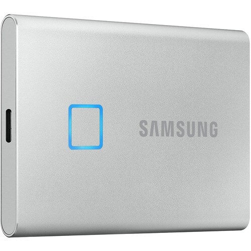 Samsung T7 MU-PC1T0S/WW 1 TB Portable Solid State Drive - External - PCI Express NVMe - Silver - Gaming Console Device Sup