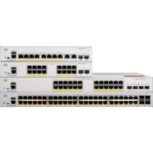Cisco Catalyst 1000 C1000-24P 24 Anschlüsse Verwaltbar Ethernet-Switch - Gigabit-Ethernet, 10 Gigabit Ethernet - 10/100/10