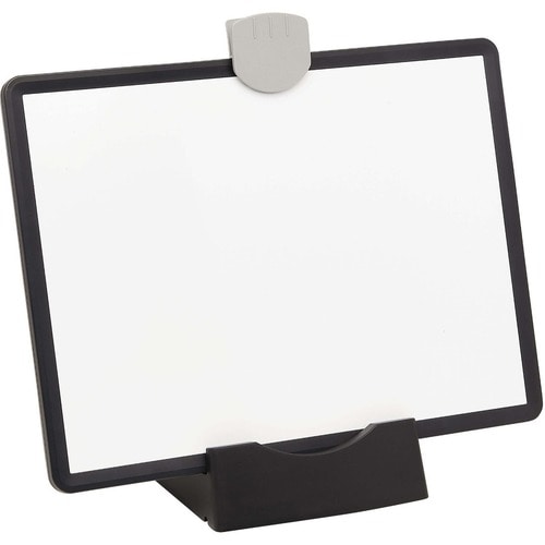 MAGNETIC DRY-ERASE WHITEBOARD WITH STAND  3 MARKERS BLACK FRAME
