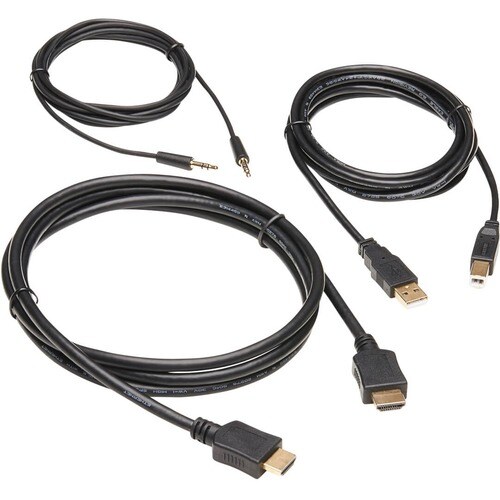 Eaton Tripp Lite Series HDMI KVM Cable Kit - 4K HDMI, USB 2.0, 3.5 mm Audio (M/M), Black, 6 ft. (1.83 m) - HDMI KVM Cable 