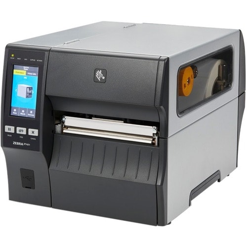 Zebra ZT421 Industrial Direct Thermal/Thermal Transfer Printer - Monochrome - Label Print - USB - USB Host - Serial - Blue