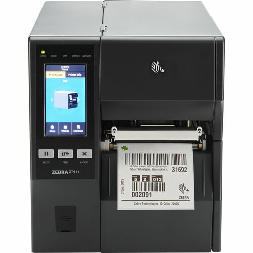 Zebra ZT411 Industrial Direct Thermal/Thermal Transfer Printer - Label Print - Fast Ethernet - USB - USB Host - Serial - B