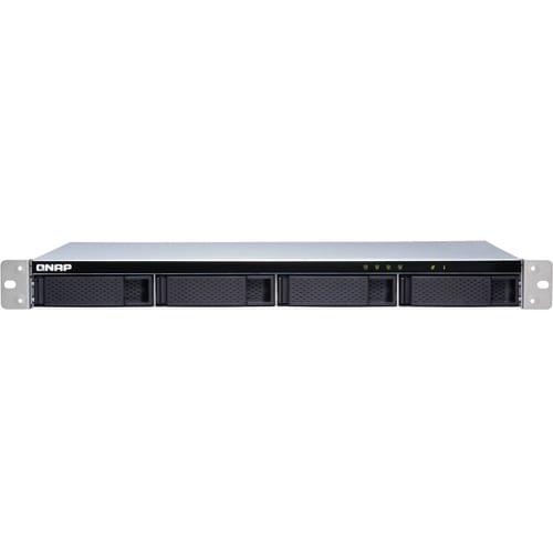 QNAP Laufwerksgehäuse SATA/600 - 1U Rackmount - 4 x HDD unterstützt - 4 x Gesamtschacht