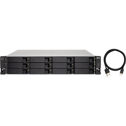 QNAP Drive Enclosure - USB 3.1 (Gen 2) Type C Host Interface - 2U Rack-mountable - 12 x HDD Supported - 12 x Total Bay