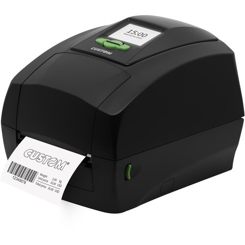 Custom D4 202 Desktop Thermodirekt-/Thermotransferdrucker - Monochrom - Etikettendruck - USB - Seriell - 203 dpi Druckaufl