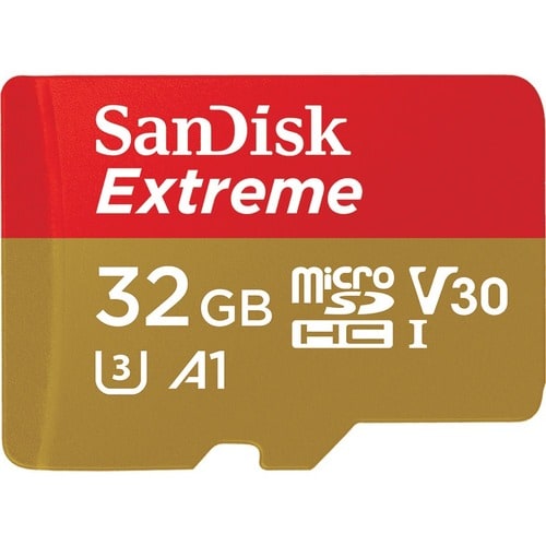 microSDHC SanDisk Extreme - 32 GB - Classe 10 di tipo UHS-I (U3) - 100 MB/s Lettura