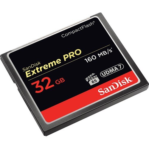 SanDisk Extreme PRO 32 GB CompactFlash - 160 MB/s Lesegeschwindigkeit - 150 MB/s Schreibgeschwindigkeit