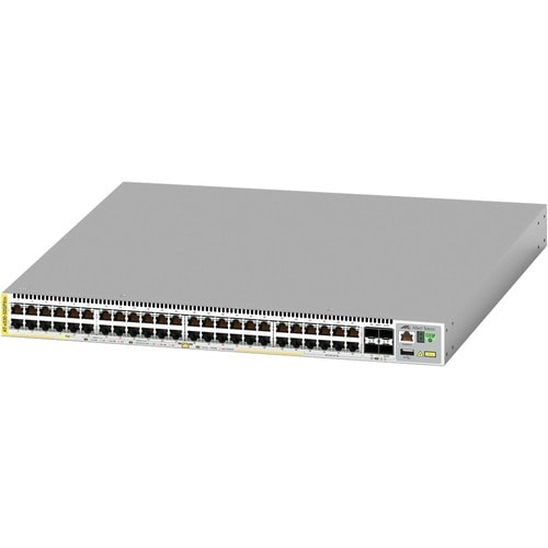 Allied Telesis x530 x530-52GPXm 40 Ports Manageable Layer 3 Switch - 3 Layer Supported - Modular - Optical Fiber, Twisted 