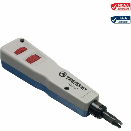TRENDnet TC-PDT Herramienta de perforación - Conforme con normas TAA - 177.8mm Longitud - Blanco, Azul - 199.6g