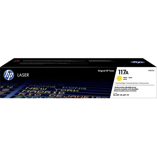 HP 117A Original Laser Cartucho de toner - Amarelo - 1 Pedaço
