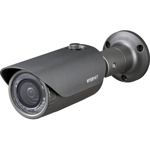 Wisenet HCO-7020R 4 Megapixel HD Surveillance Camera - Color, Monochrome - Bullet - Dark Gray - 82.02 ft - 2560 x 1440 - 4