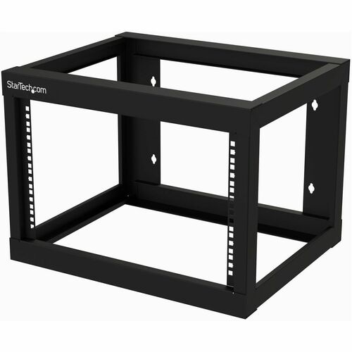 StarTech.com 2-Post 6U Heavy-Duty Wall-Mount Network Rack, 19" Open Frame Server Rack for Computer Equipment, Wall Mount D