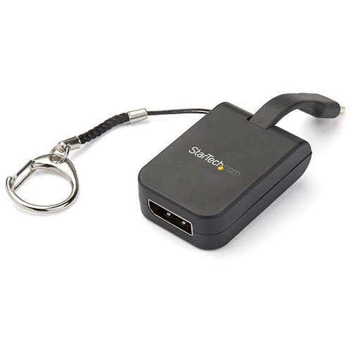 StarTech.com Compact USB C to DisplayPort 1.4 Adapter - 8K 60Hz DSC/4K USB Type-C to DP Video Converter w/ Keychain Ring -