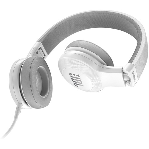JBL JBLE35WHT Wired Over-the-head Stereo Headset - White - Binaural - Circumaural - 32 Ohm - 20 Hz to 20 kHz - Mini-phone 