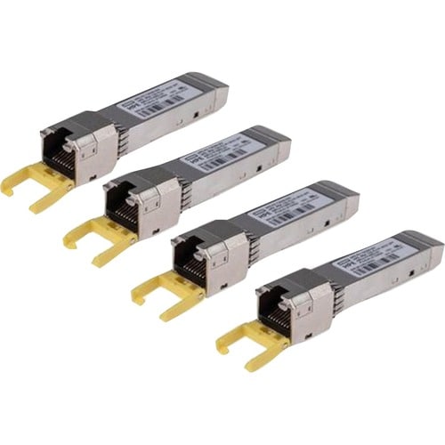 HPE SFP (mini-GBIC) - 1 x RJ-45 1000Base-T iSCSI LAN - 4 Pack - For Data Networking - Twisted PairGigabit Ethernet - 1000B