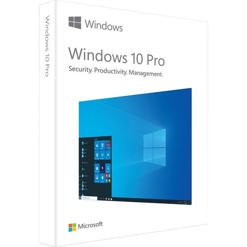 Microsoft Windows 10 Pro 32/64-bit - 1 License - Box Retail - Flash Drive - International English - PC