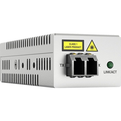 Allied Telesis DMC1000/LC Transceiver/Media Converter - 2 Port(s) - 1 x Network (RJ-45) - Twisted Pair, Optical Fiber - Mu