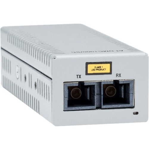 Allied Telesis DMC1000/SC Transceiver/Media Converter - TAA Compliant - 2 Port(s) - 1 x Network (RJ-45) - 1 x SC - Twisted