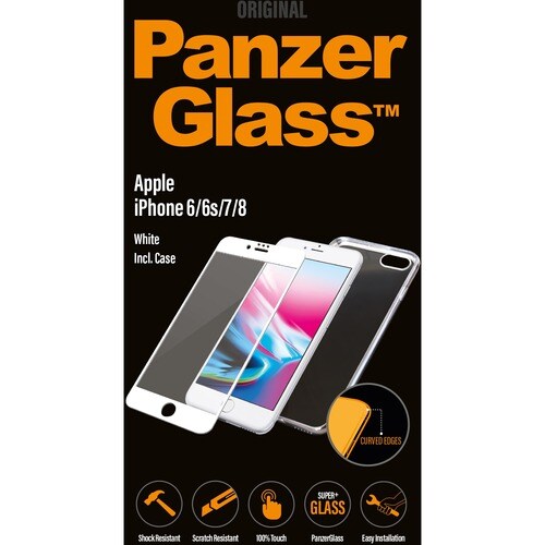 PanzerGlass Case for Apple iPhone 6, iPhone 6s, iPhone 7 Smartphone - Silver, White, Crystal Clear - Shock Resistant, Scra