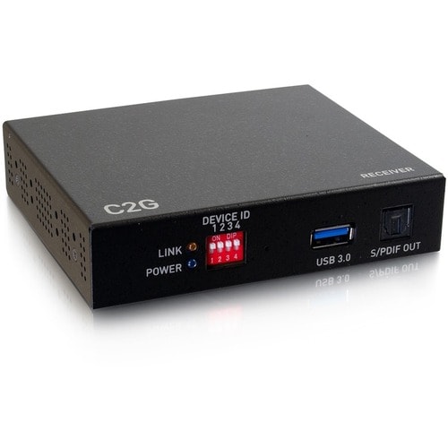 C2G 4K HDMI over IP Decoder - 60Hz - 1 Output Device - 1 x Network (RJ-45) - 1 x USB - 1 x HDMI Out - 4K - Twisted Pair - 