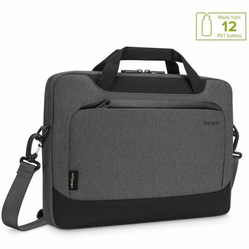 Targus Cypress TBS92602GL Carrying Case (Briefcase) for 35.6 cm (14") Notebook - Grey - Woven Fabric, Plastic Body - Shoul