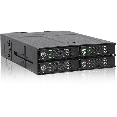 Icy Dock ToughArmor MB720M2K-B Drive Enclosure for 5.25" M.2, PCI Express NVMe - Mini-SAS HD Host Interface Internal - Bla