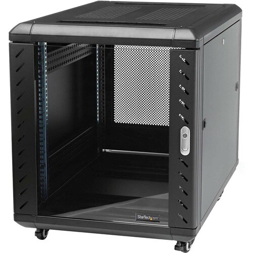 StarTech.com 15U Bodenstehend Rackschrank für Server, LAN-Schalter, Patchfeld, KVM-Schalter, A/V-Geräte - 482,60 mm Rack W