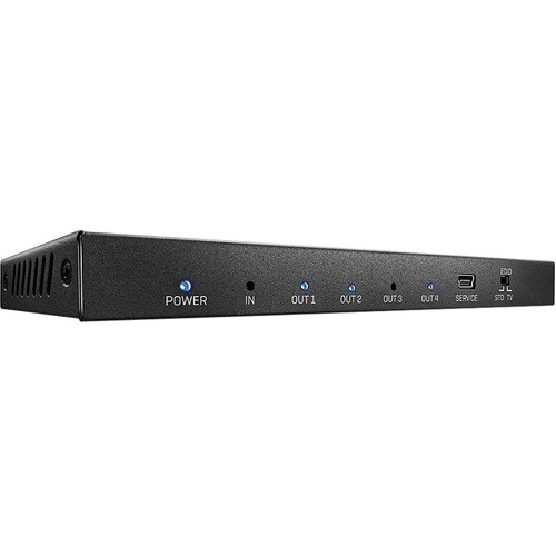 LINDY Signalverteiler - Metall - 3840 × 2160 - 1 x HDMI Ein - 4 x HDMI Aus