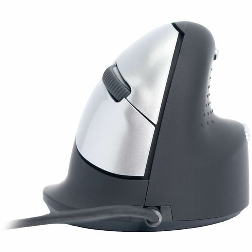 R-Go HE ergonomic mouse, vertical mouse, prevents RSI, medium (hand length 165-185mm), right handed, wired, black - Cable 