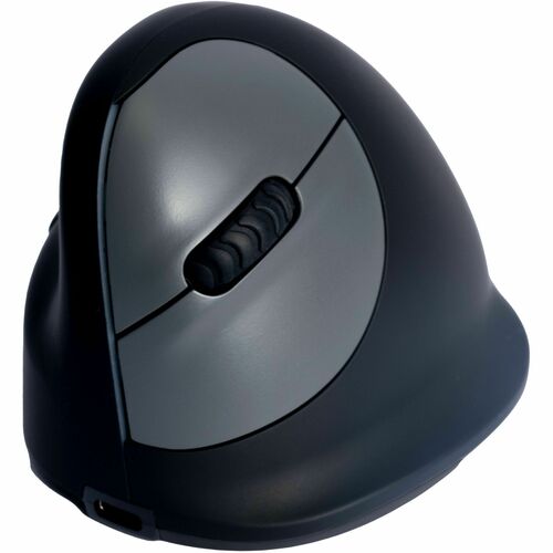 R-Go HE ergonomic mouse, vertical mouse, prevents RSI, medium (hand length 165-185mm), left handed, wireless, black - Wire