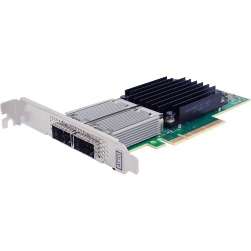 ATTO 50Gigabit Ethernet Card - PCI Express 3.0 x16 - 2 Port(s) - Optical Fiber - 50GBase-X, 40GBase-X, 25GBase-X, 10GBase-