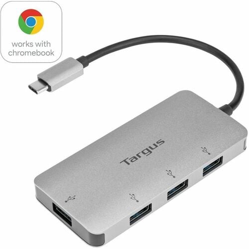 Targus ACH226EU USB Hub - USB Type C - 5 GB/s - External - Silver - 4 Total USB Port(s) - PC, Mac
