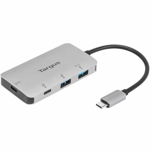Targus ACH228EU USB Hub - USB Type C - 5 GB/s - Portable - Silver - 4 Total USB Port(s) - PC, Mac