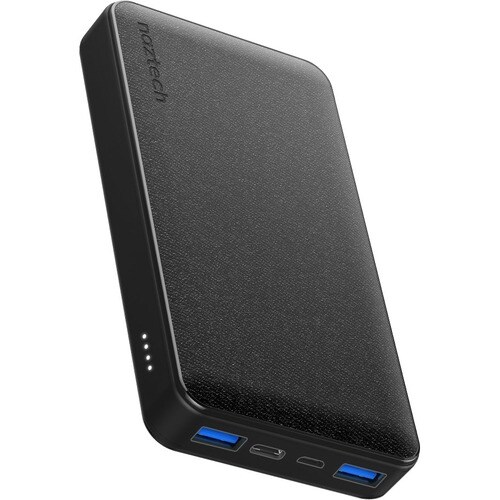 Naztech 20000mAh 18W PD+QC Fast Charge High-Capacity Fabric Power Bank - For USB Device, Mobile Phone - 20000 mAh - 5 V DC