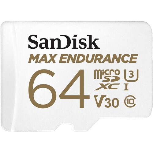 MAX ENDURANCE MICROSDHC 64GB CARD WITH ADAPTER