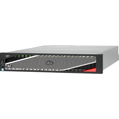Fujitsu ETERNUS 24 x Gesamtzahl Einschübe SAN-Speichersystem - 2U Rackmontage - 92 TB Supported SSD Capacity - 3,84 TB Tot