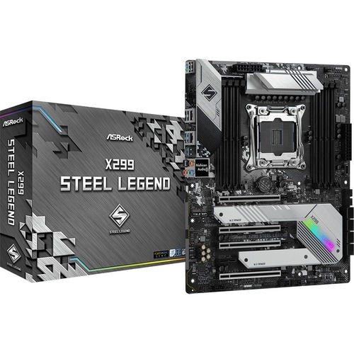 ASRock X299 Steel Legend Desktop Motherboard - Intel X299 Chipset - Socket R4 LGA-2066 - Intel Optane Memory Ready - ATX -