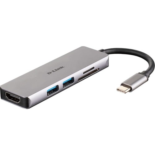 Station d'accueil D-Link USB Type C pour Ordinateur - 3 x Ports USB - 2 xUSB 3.0 - HDMI - Thunderbolt - Filaire