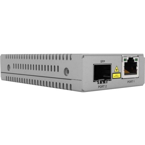 Convertisseur de Média/Transceiver Allied Telesis MMC2000/SP - Conforme aux normes TAA - 1 Port(s) - 1 x Réseau (RJ-45) - 
