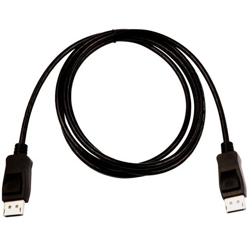 Cable A/V V7 V7DPPRO-2M-BLK - 2 m DisplayPort - para Audio/Video de dispositivos, PC, Monitor, Proyector - Extremo prinicp