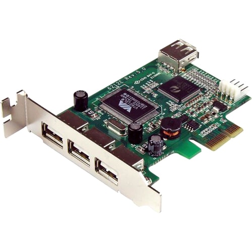 StarTech.com USB Adapter - PCI Express - Plug-in Card - 4 Total USB Port(s) - 4 USB 2.0 Port(s) - PC, Mac