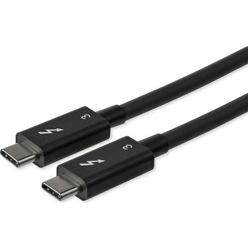 StarTech.com 0.8m/2.7ft Thunderbolt 3â€¯to Thunderbolt 3 Cable - 40Gbps - Certified TB3 - USB C Compatible - Active - 100W