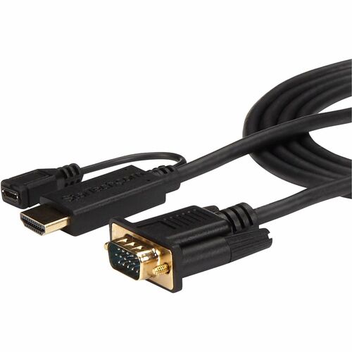 StarTech.com HDMI to VGA Cable â€" 3 ft / 1m â€" 1080p â€" 1920 x 1200 â€" Active HDMI Cable â€" Monitor Cable â€" Compute