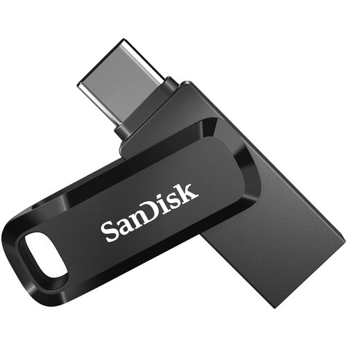 SanDisk Ultra Dual Drive Go 512 GB USB 3.1 (Gen 1) Type C, USB 3.1 (Gen 1) Type A Flash Drive - 150 MB/s Read Speed - 5 Ye