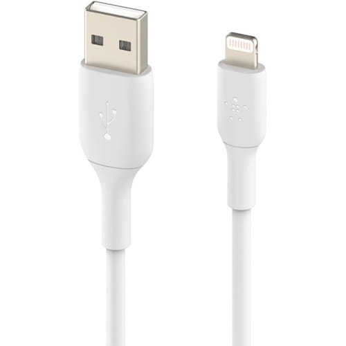 BELKIN BOOST CHARGE LIGHTNING TO USB-A CABLE PVC 2M - WHITE
